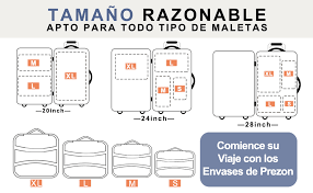 Juego de 6 Cubos de Embalaje Prezon: Organiza tu Equipaje