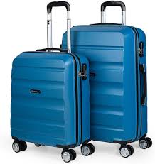 Juego de Maletas ITACA 4 Ruedas con Candado - Azul