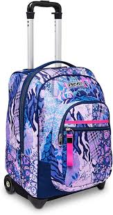 Mochila 2 en 1 DOTCATTY GIRL con Ruedas - Multicolor Lila