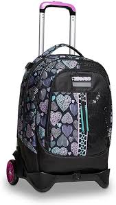 Mochila con Ruedas Patchy Heart Girl