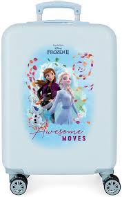 Maleta Rígida Disney Awesome Moves 55cm para Niñas - Azul