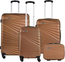 Juego de Maletas Rígidas Turquesa Claro - 4 Piezas