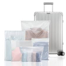 25 Bolsas de Viaje Transparentes con Cremallera