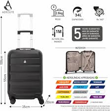 Maleta Ligera Aerolite de 55 cm con 4 Ruedas Aprobada