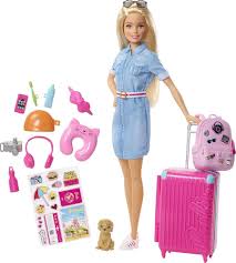 Barbie Viajera: Conjunto de Maleta y Muñeca