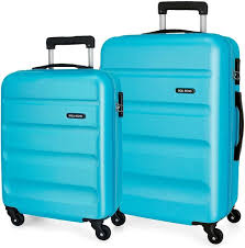 Juego de Maletas Rígidas Roll Road Flex Azul 55/65 cm