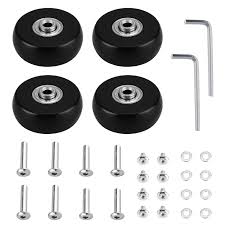 Juego de 4 Ruedas de Repuesto para Maletas - 50mm x 18mm