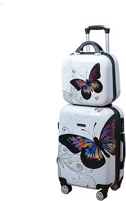 CELIMS - Set de Maletas de Policarbonato Blanco para Viaje