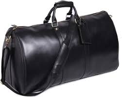 Bolsa de Viaje de Cuero Genuino para Hombre - Duffle Grande