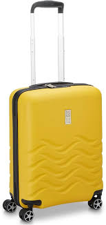 Maleta Brillante MODO BY RV RONCATO – Amarilla, 4 Ruedas, TSA