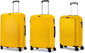 Set de Maletas RONCATO X Amarillo - 3 Trolleys de 4 Ruedas