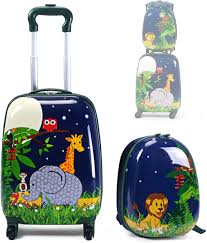 Juego de Maletas para Niños RELAX4LIFE con Ruedas Giratorias
