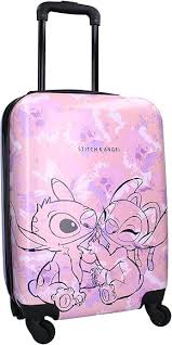 Maleta Rígida Stitch y Angel para Niños
