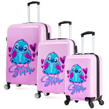 Set de Maletas Disney de 3 Piezas con Ruedas