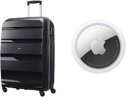 Maleta Spinner Bon Air 75 cm con AirTag - Negro