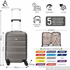 Maleta Aerolite 55cm Rígida 34L con 4 Ruedas