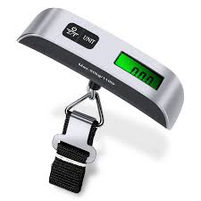 Báscula Digital de Equipaje 50 kg con Pantalla LCD