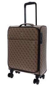 Maleta de Cabina Guess Vezzola Beige Multilogo