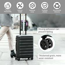 Juego de 8 Fundas Protectoras para Ruedas de Equipaje