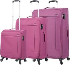Totto - Juego de Maletas Blandas Travel Lite - Morado