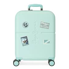 Maleta Cabina Pepe Jeans Azul Rígida 40x55x20 cm
