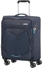 Maleta Spinner American Tourister S EXP 55 cm Azul