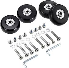 SUMNACON - Kit de 4 Ruedas de Repuesto para Maletas