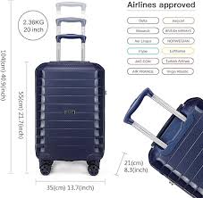 Kono Equipaje - Maleta 20" Azul Marino