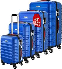 Set de Maletas Rígidas MONZANA® Azul con Ruedas 360°