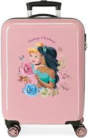 Maleta de Cabina Rosa Disney Princesas 38x55x20 cm