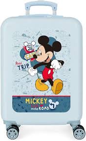 Maleta Rígida Azul Mickey Road Trip 38x55x20 cm