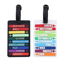 Etiquetas de Maleta con Identificación - 2 Pcs