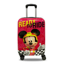 Maleta Trolley Mickey Mouse para Niños - Equipaje Rojo
