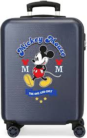 Maleta de Cabina Mickey Azul para Niños - 37x55x20 cm
