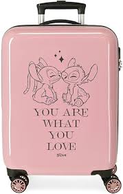 Maleta Rosa Disney Stitch You Love 38x55x20 cm